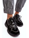 Juodi sportinio dizaino natūralios odos batai-M01/2 CZARNY LIC+WEL