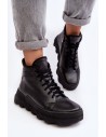 Šilti natūralios odos juodi suvarstomi batai-60447 V.CZARNY+CZ