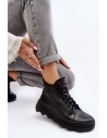 Šilti natūralios odos juodi suvarstomi batai-60447 V.CZARNY+CZ