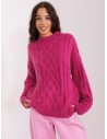 Rožinis šiltas megztinis-AT-SW-2363-2.04P