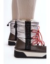 Moteriški žieminiai batai storu padu Vegan D.Franklin-DFSH371006 SILVER