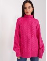 Rožinis gražaus rašto megztinis-AT-SW-2355-2.30X