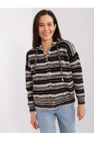 Dryžuotas šiltas megztinis su vilna-BA-SW-8000.72P
