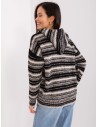 Dryžuotas šiltas megztinis su vilna-BA-SW-8000.72P