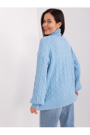 Moteriškas megztinis aukšta apykakle-AT-SW-2348.88