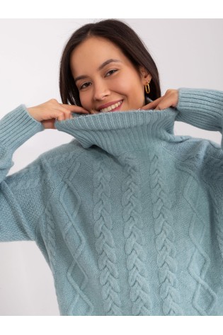 Moteriškas megztinis aukšta apykakle-AT-SW-2355-2.30X