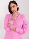 Elegantiškos rožinės pirštinės moterims-AT-RK-239507.94P