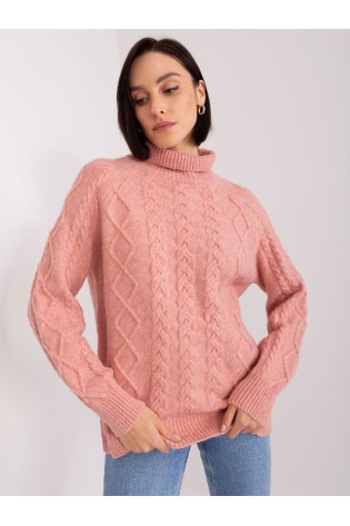 Moteriškas megztinis su pynėmis-AT-SW-2355-2.19P