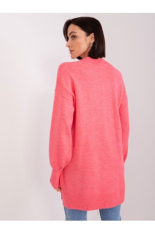 Koralinis moteriškas megztinis-TO-SW-1310.00P