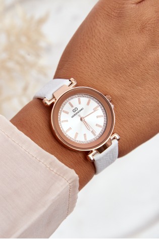 Giorgio&Dario Classic Women's Leather Watch White-ZEG.220902 WHITE