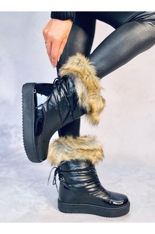 Juodi žieminiai batai MASTRO BLACK-KB YY58