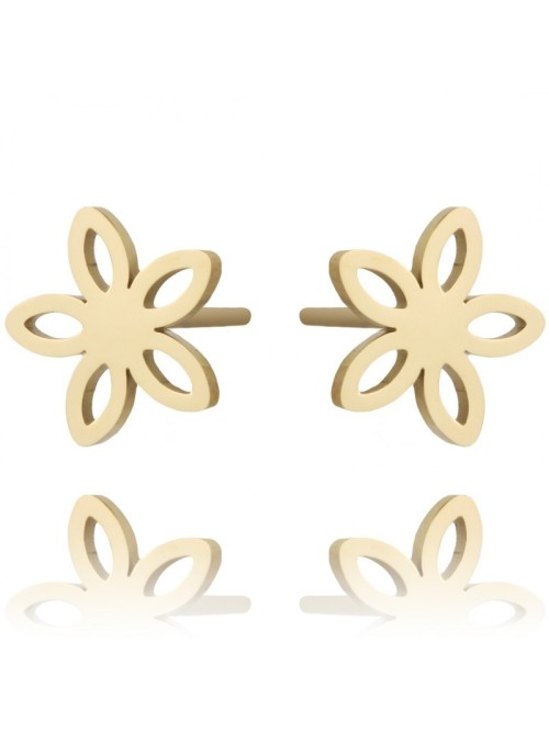 Auksiniai auskarai gėlytės 0.9x0.9 cm KST2923-KST2923