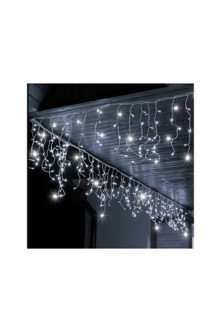 Kalėdinė šaltai balta 300 LED varveklių girlianda, 14 metrų LAMP06B-LAMP06B