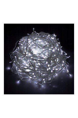 Kalėdinė šaltai balta 300 LED varveklių girlianda, 14 metrų LAMP06B-LAMP06B