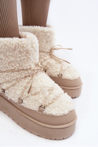 Šilti žieminiai batai-20223-4B BEIGE