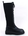 Juodi suvarstomi auliniai batai tampriu aulu STEBB BLACK-KB 490