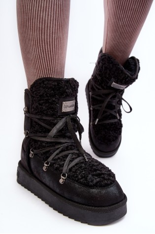 Neperšlampami platforminiai žieminiai batai Vegan D.Franklin DFSH370004 Juodi-DFSH370004 BLACK