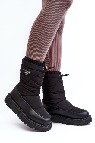 Patogūs juodi žieminiai batai-NB601 BLACK