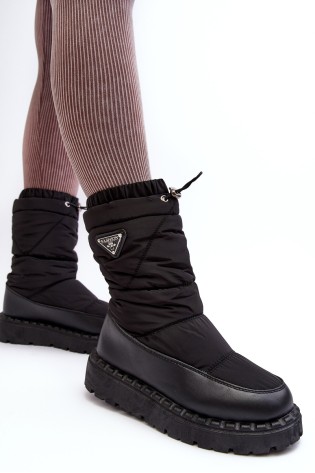 Patogūs juodi žieminiai batai-NB601 BLACK