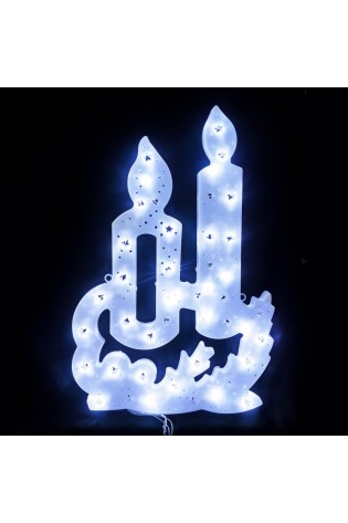 Šviečianti kalėdinė dekoracija LED žvakidė 28x42 cm LAMP13B-LAMP13B