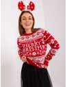 Raudonas Kalėdinis megztinis Merry Christmas-D90057AB90883A