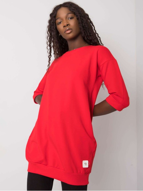 Raudonas džemperis moterims-RV-BL-6941.39P