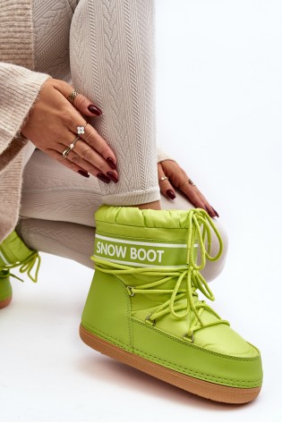 Šilti žieminiai MOON stiliaus batai-NB619 FLU YELLOW