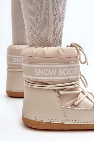 Šilti žieminiai MOON stiliaus batai-NB619 BEIGE