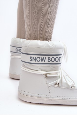 Šilti žieminiai MOON stiliaus batai-NB619 WHITE
