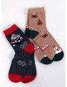 Moteriškos kalėdinės vilnonės kojinės, dvi poros SANTA SET-1-KB SK-WIYY94437
