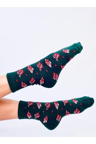 Moteriškos kalėdinės vilnonės kojinės, dvi poros SANTA SET-3-KB SK-WIYY94437