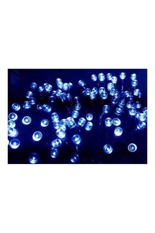 Kalėdinė mėlyna 100 LED vidaus/lauko girlianda 8m LAMP01N-LAMP01N