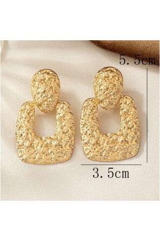 Auksiniai masyvūs kabantys auskarai 3.3x5.4 cm K1670-K1670