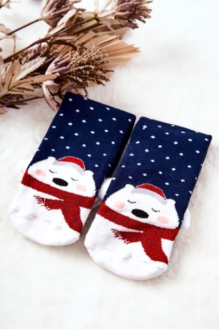 Kalėdinės kojinės Teddy Bears Navy-SNPVX6727 WZÓR 2