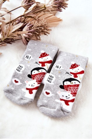 Kalėdinės kojinės Ho Ho Ho! Grey-SNPVX6727 WZÓR 3