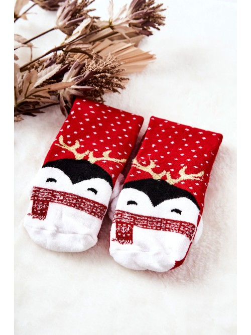 Kalėdinės kojinės Penguin Red-SNPVX6727 WZÓR 5