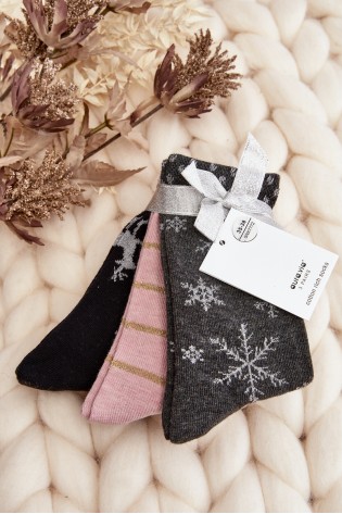 Kalėdinių žiemiškų kojinių rinkinys, 3 poros-SK.29064/SNX7772