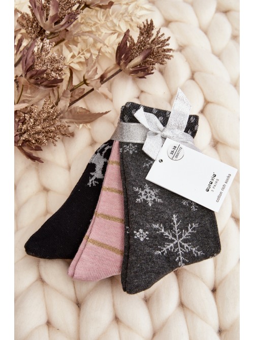 Kalėdinių žiemiškų kojinių rinkinys, 3 poros-SK.29064/SNX7772