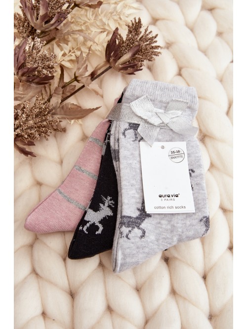 Kalėdinių žiemiškų kojinių rinkinys, 3 poros-SK.29066/SNX7772