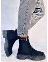 Stilingi moteriški Chelsea stiliaus batai CARLS BLACK-KB 36860