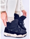 Šilti žieminiai batai storu padu REMAL BLACK-KB 21-Q103