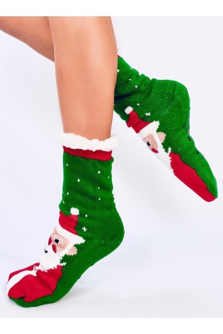 Žalios kalėdinės kojinės MERRY MULTI-5-KB SK-HD017