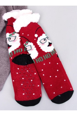 Raudonos kalėdinės kojinės MERRY MULTI-4-KB SK-HD017