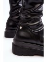Moteriški aukštos kokybės ilgaauliai batai GOE-TV_MM2N4068 BLACK