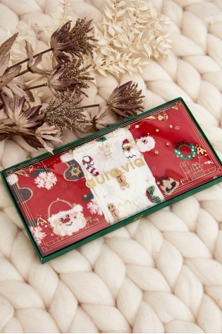 Kalėdinių kojinių rinkinys gražioje dėžutėje, 3 vnt-SK.ZES.29208/SNX1077