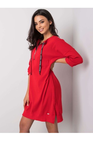 Raudona laisvalaikio suknelė-RV-SK-6273.47P