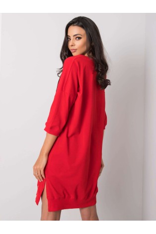 Raudona laisvalaikio suknelė-RV-SK-6273.47P