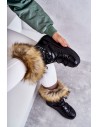 Šilti žieminiai patogūs batai su kailiuku-TV_FF-35 BLACK