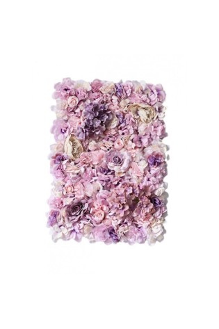 Dirbtinių gėlių sienelės plokštė 60cmx40cm WK04-WK04