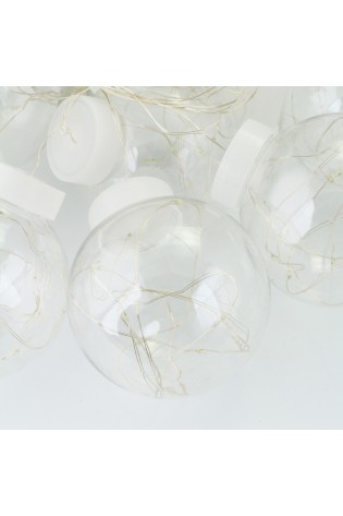 Pakabinama LED burbulinė girlianda, šaltai balta 2.5 m WSI-1007W-WSI-1007W